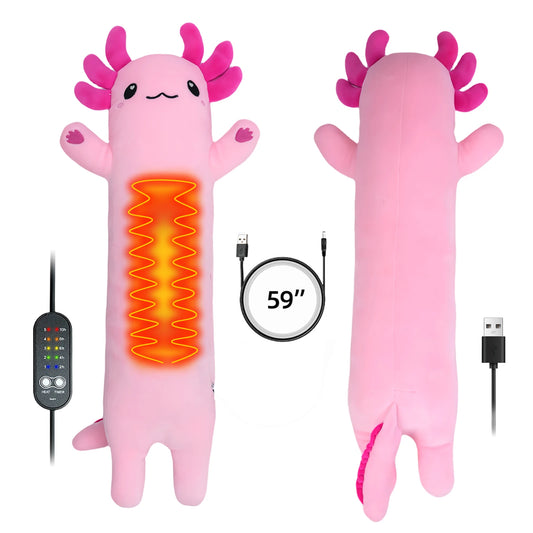 Heated Axolotl Plush — USB Powered Cozimal