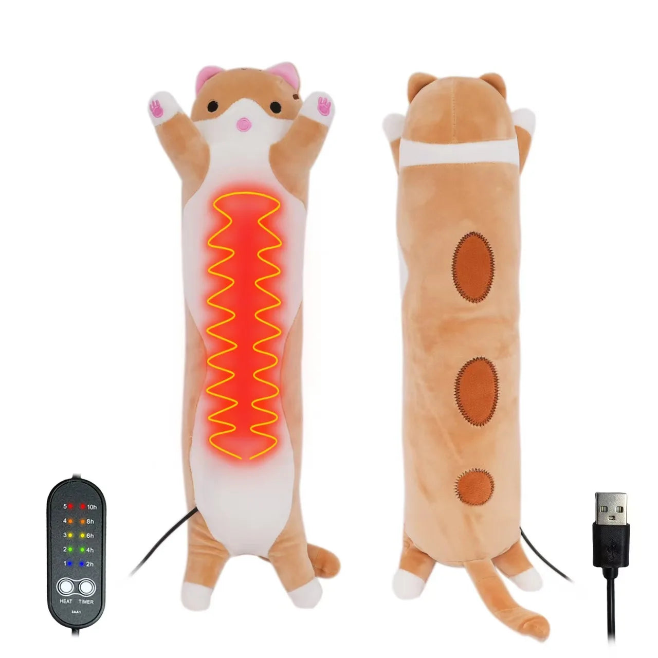 USB Heating Pillow Hot Compress Heating Pad Period Heated Pad Menstrual Colic Heater Cramps Period Neck Shoulder Pain Relief