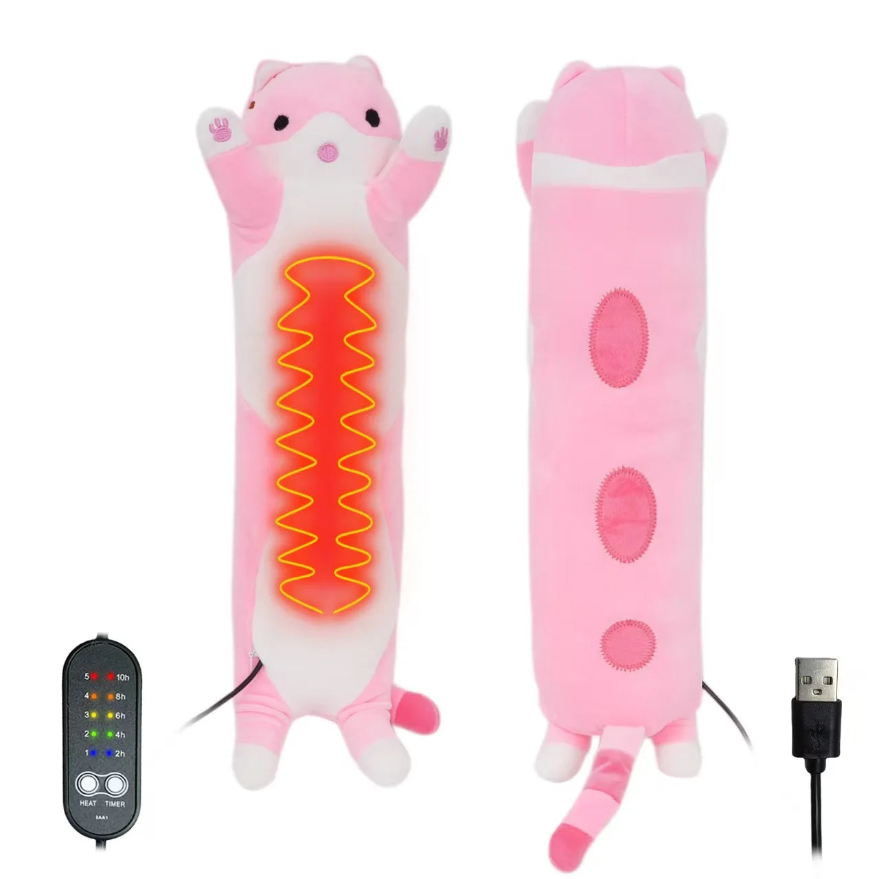 USB Heating Pillow Hot Compress Heating Pad Period Heated Pad Menstrual Colic Heater Cramps Period Neck Shoulder Pain Relief